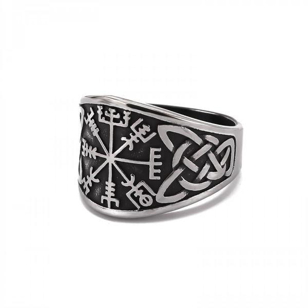 Stainless steel ring-Vegvisir