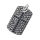 Stainless Steel Pendant – Cross Tag with Scale-Like Texture