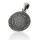 925 Sterling Silver Pendant - Runes 18 mm