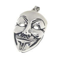 Edelstahlanhänger -  "Guy-Fawkes-Maske"
