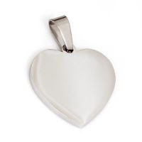 Stainless steel pendant - heart