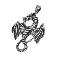 Stainless steel pendant - dragon