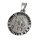 Stainless steel pendant - 35 mm "Saint Christopher protect us".