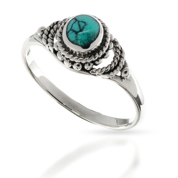 925 Sterling Silberring - "Merida" 55 (17,5 Ø) 7,2 US
