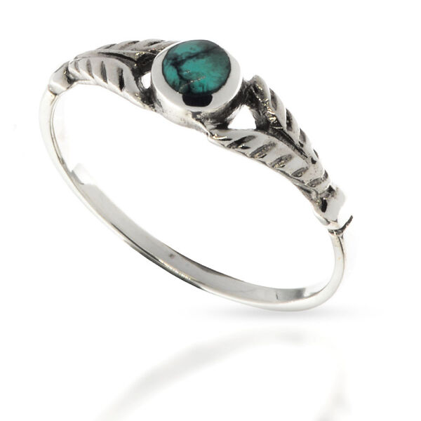 925 Sterling Silberring - "Ivy" Türkis 51