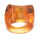 Acrylring mit 925 Sterling Silber und Zirkonia Orange 52 (16,6 Ø) 6,1 US