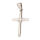Stainless Steel Pendant – Fine Rose-Coloured Cross