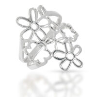 925 Sterling Silberring - Flora 54 (17,2 Ø) 6,8 US