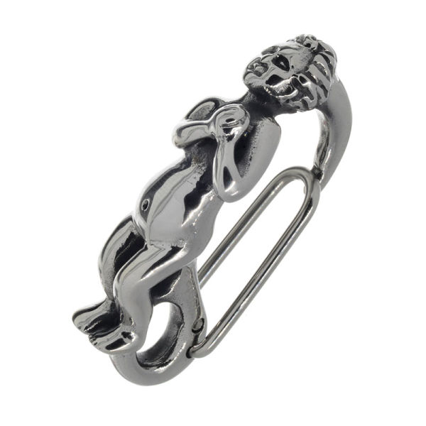 Keychain - stainless steel - Praying boy