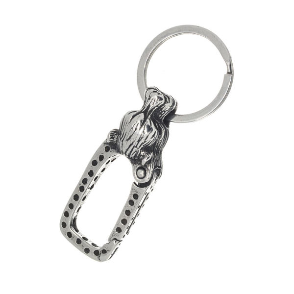Keychain - stainless steel - panther