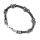 Lederarmband mit Edelstahl - Lilie