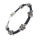 Lederarmband mit Edelstahl - Lilie