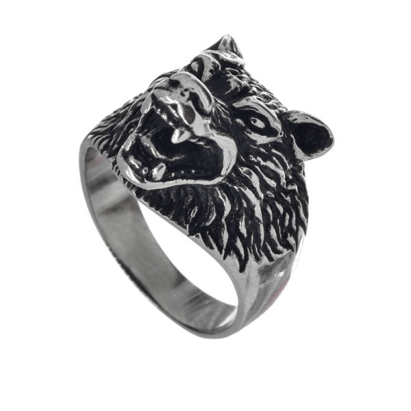 Edelstahlring - Wolfskopf 57 (18,1 Ø) 8,0 US