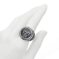 Stainless Steel Ring - Viking Ship 62 (19,7 Ø) 9,9 US