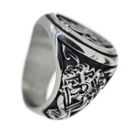 Stainless Steel Ring - Viking Ship 65 (20,7 Ø) 11,0 US