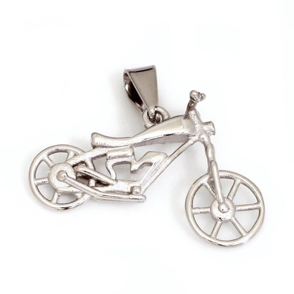 Stainless steel pendant - Motorcycle Cross