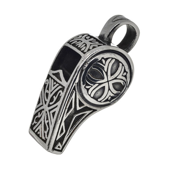 Stainless steel pendant - whistle
