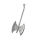 Stainless steel pendant - double axe