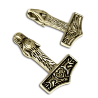 Edelstahlanhänger – Thors Hammer mit...