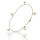 Stainless steel anklet - hearts "Amore" PVD - Gold