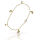 Stainless steel anklet - heart "Cridhe" PVD - gold