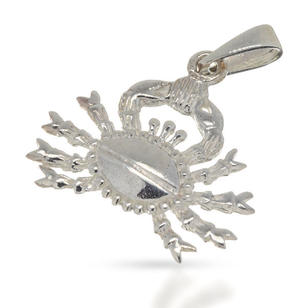 925 Sterling Silver Pendant - Crab "Brachyura"