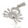 925 Sterling Silver Pendant - Crab "Brachyura"