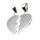 925 Sterling Silver Pendant - "Broken Heart"