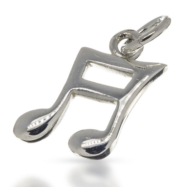 925 Sterling Silber Anhänger - Note
