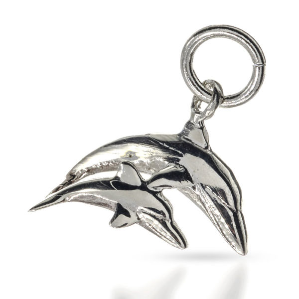 925 Sterling Silber Anhänger - Delphine "Aihe"