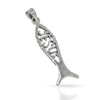 925 Sterling Silver Pendant - Fish "Ichthys"
