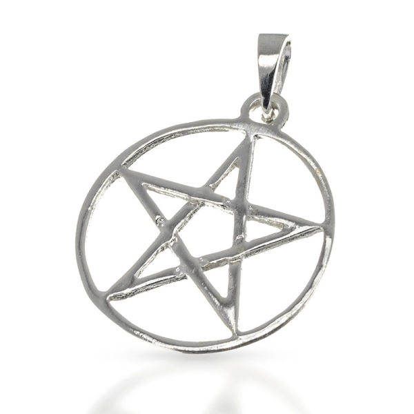 925 Sterling Silber Anhänger - Symbol "Pentagramm"