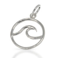 925 Sterling Silver Pendant - Wave