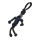 Stainless steel - keychain - Viking "Knut" Black