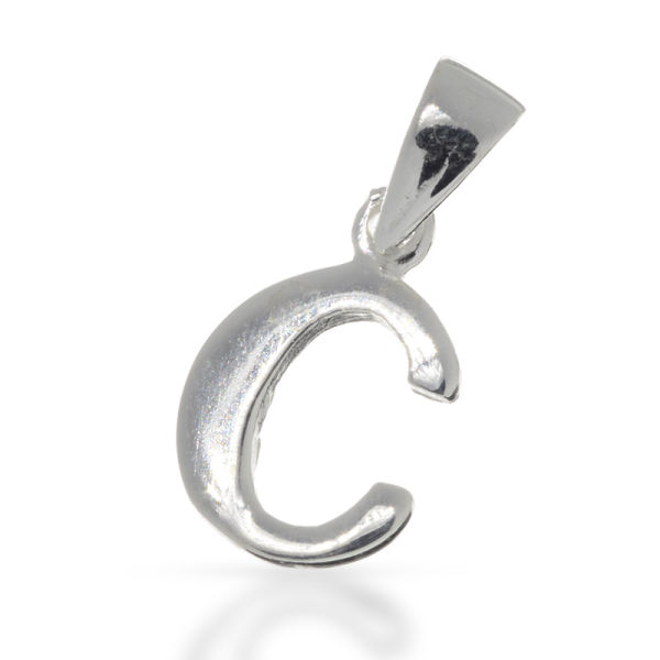 925 Sterling Silber Anhänger - Buchstaben Alphabet C