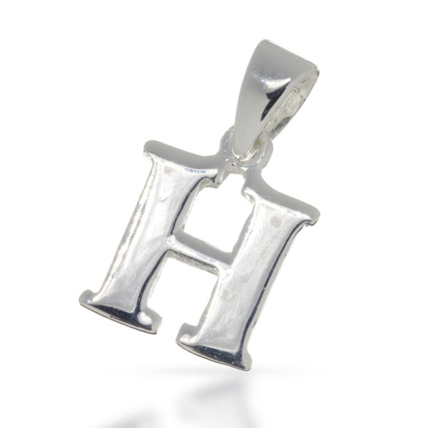 925 Sterling Silber Anhänger - Buchstaben Alphabet H
