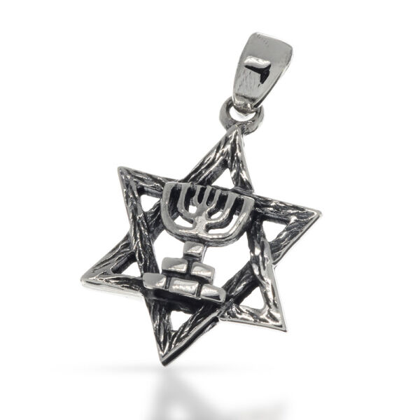 925 Sterling Silber Anhänger - Davidstern