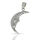 925 Sterling Silver Pendant – Homo ad Lunam Moon Face