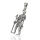 925 Sterling Silber Anhänger - ägyptischer Pharao