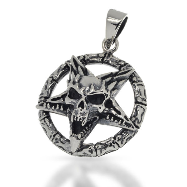 925 Sterling silver pendant - skull