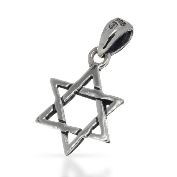 925 Sterling Silber Anhänger - Davidstern
