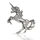 925 Sterling Silver Pendant - Unicorn