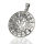 925 Sterling Silberanhänger Om mit 8 Glückssymbolen