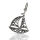 925 Sterling Silver Pendant - Sailboat "Bahar"