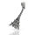 925 Sterling Silver Pendant - Eiffel Tower "Mona Pia"