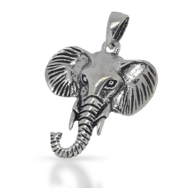 925 Sterling Silber Anhänger - Elefantenkopf "Lolokwe"