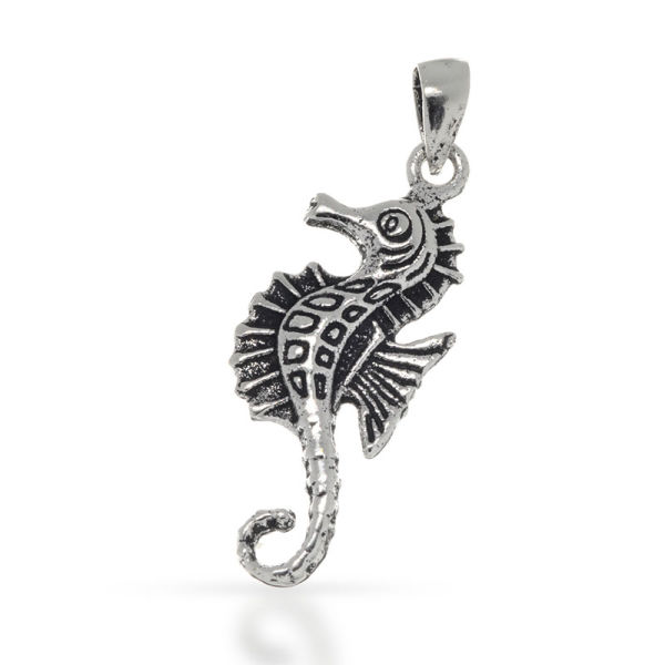 925 Sterling Silber Anhänger - Seepferdchen "Hippocampus"