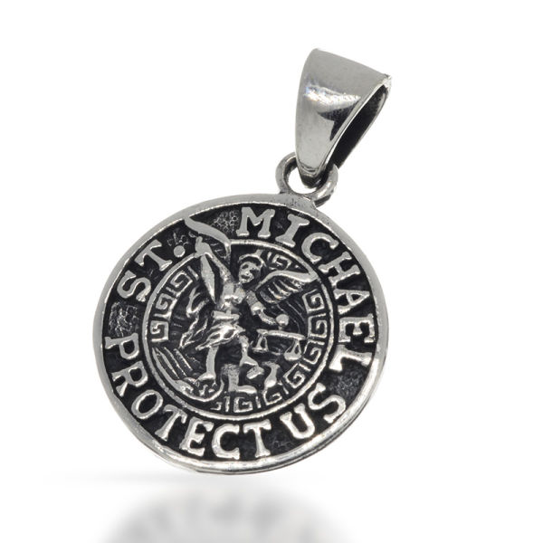925 Sterling Silber Anhänger - Erzengel "St. Michael"