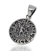 925 Sterling Silver Pendant - Archangel "St....