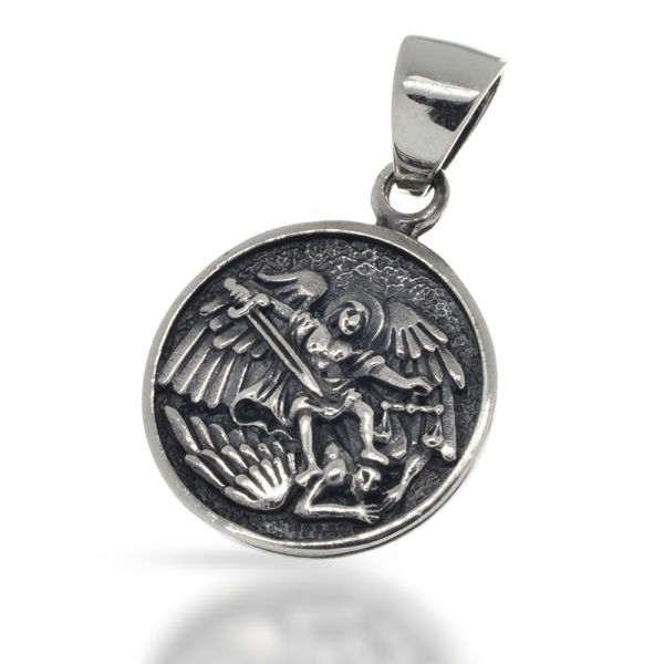925 Sterling Silver Pendant - Archangel VS. Satan